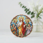 Prettig Pasen Jezus Christus Discipelen Kaart (Staand voorkant)