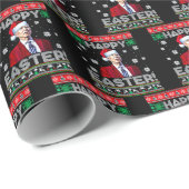 Prettig Pasen Joe Biden Kerstmis Cadeaupapier (Rol Hoek)