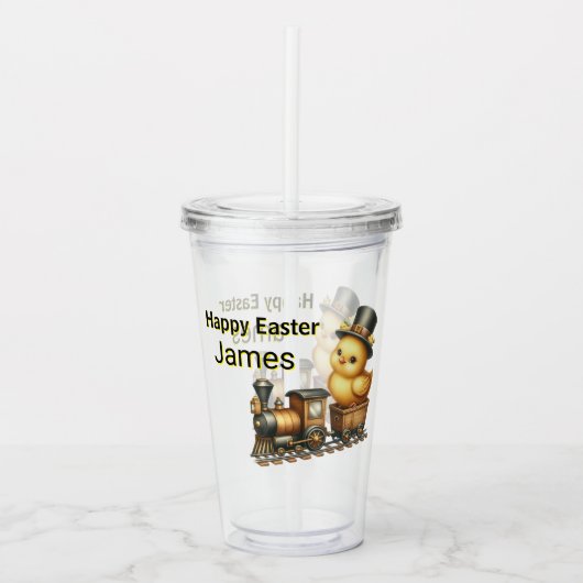 Prettig Pasen Jongens  Acryl Drinkbeker (Voorkant)