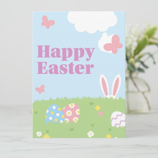 Prettig Pasen Kaart (Staand voorkant)
