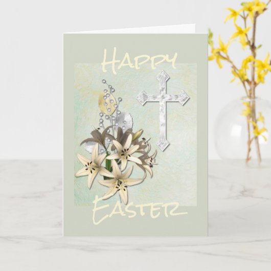 Prettig Pasen Kaart (Gele Bloem)