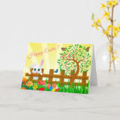 Prettig Pasen Kaart (Gele Bloem)