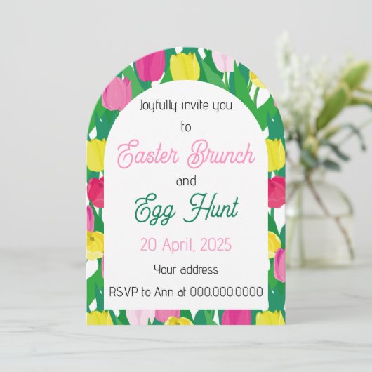 Prettig Pasen. Kaart (Staand voorkant)