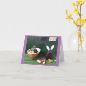 Prettig Pasen kaart (Gele Bloem)