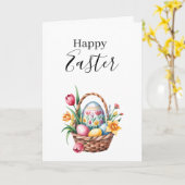 Prettig Pasen Kaart (Gele Bloem)