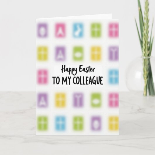 Prettig Pasen Kaart Voor Mijn Collega (Voorkant)