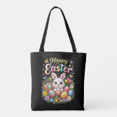 Prettig Pasen Klein Konijn Tote Bag (Achterkant)