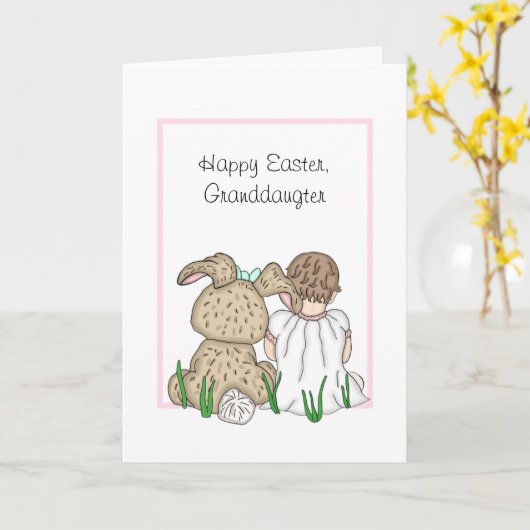 Prettig Pasen, kleindochter   Kaart (Gele Bloem)