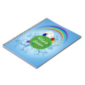 Prettig Pasen Kleurrijke Planeet Notitieboek (Linkerzijde)