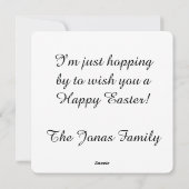 Prettig Pasen knuffel Konijn  Feestdagenkaart (Achterkant)