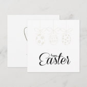 Prettig Pasen Knuffel Konijn Paaseieren Jacht Mini Feestdagenkaart (Voorkant / Achterkant)