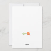 Prettig Pasen Knuffel Konijn Wortel Vakantiegroetk Feestdagenkaart (Achterkant)