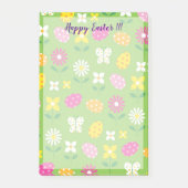 Prettig Pasen Konijn Bloemen Post-it® Notes (Voorkant)