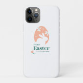 Prettig Pasen – Konijn & Ei Bloemendesign Case-Mate iPhone Case (Achterkant)