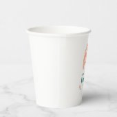 Prettig Pasen – Konijn & Ei Bloemendesign Papieren Bekers (Rechts)