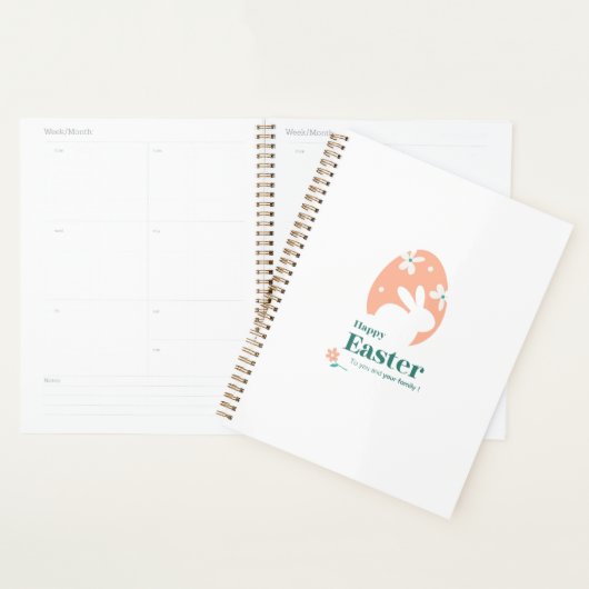 Prettig Pasen – Konijn & Ei Bloemendesign Planner (Display)