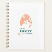 Prettig Pasen – Konijn & Ei Bloemendesign Planner (Voorkant)