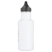 Prettig Pasen – Konijn & Ei Bloemendesign Waterfles (Rechts)