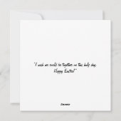 Prettig Pasen - Konijn Eieren in Pasteltinten Feestdagenkaart (Achterkant)