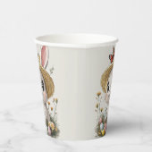 Prettig Pasen Konijn Eieren Lieveheersbeestje Vlin Papieren Bekers (Rechts)