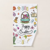 Prettig Pasen Kunst Bad Handdoek (Handdoek)