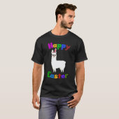 Prettig Pasen Lama Konijn T-shirt (Voorkant volledig)