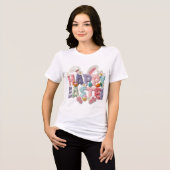 Prettig Pasen "Latch Yarn" Tri-Blend Shirt (Voorkant volledig)
