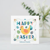 Prettig Pasen Lente Feestdagenkaart (Staand voorkant)