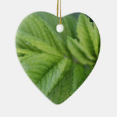 Prettig Pasen lente groene bladeren Keramisch Ornament (Rechts)