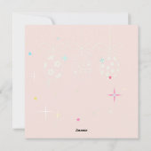 Prettig Pasen Lentebloemen Knuffel Konijn Paaseier Feestdagenkaart (Achterkant)