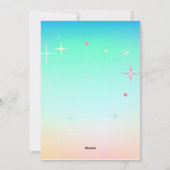 Prettig Pasen Lentebloemen Mooie Konijn Paaseieren Feestdagenkaart (Achterkant)