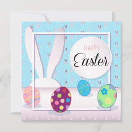 Prettig Pasen Lentebunny Paaseieren Jacht Feestdagenkaart