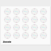 Prettig Pasen Leuk Gelukswens  Ronde Sticker (Vel)