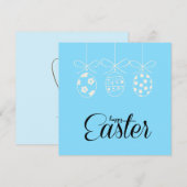 Prettig Pasen Lieve Konijn Paaseieren Jacht Minima Feestdagenkaart (Voorkant / Achterkant)