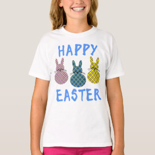 Prettig Pasen met drie konijnen T-shirt