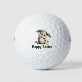 Prettig Pasen met konijn konijntje Golfballen