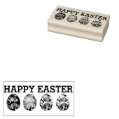 Prettig Pasen met paaseieren Rubberstempel (Gestempeld)