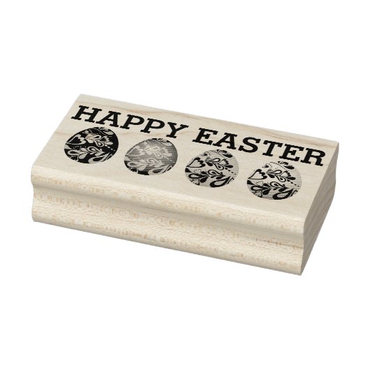 Prettig Pasen met paaseieren Rubberstempel (Stempel)