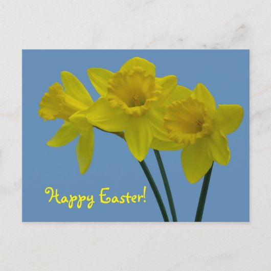 "Prettig Pasen" Narcis Kaart (Voorkant)
