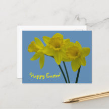 "Prettig Pasen" Narcis Kaart