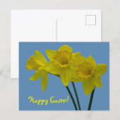 "Prettig Pasen" Narcis Kaart (Voorkant / Achterkant)