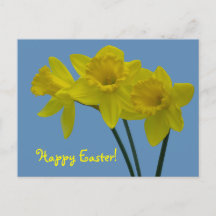"Prettig Pasen" Narcis Kaart