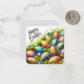 Prettig Pasen Notitiekaartje (Voorkant / Achterkant in situ)