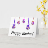 Prettig Pasen! (Oekraïens geïnspireerd) Kaart (Gele Bloem)