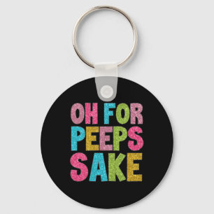 Prettig Pasen Oh Mensen Grappig Pasen Groovy Sak Sleutelhanger