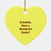 Prettig Pasen! Oma ornament cadeaus Tulpen Bloem (Achterkant)