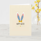 Prettig Pasen Oor Card Kaart (Gele Bloem)