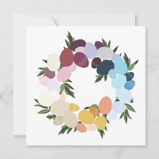 Prettig Pasen. Oude Holladse krans.  Kaart (Voorkant)