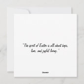 Prettig Pasen - Paaseieren in Pastelkleuren Feestdagenkaart (Achterkant)