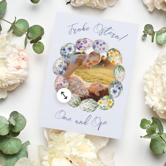 Prettig Pasen Paaskaart Foto kaart